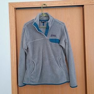 Patagonia Re-Tool Snap Fleece Pullover Size Large EUC